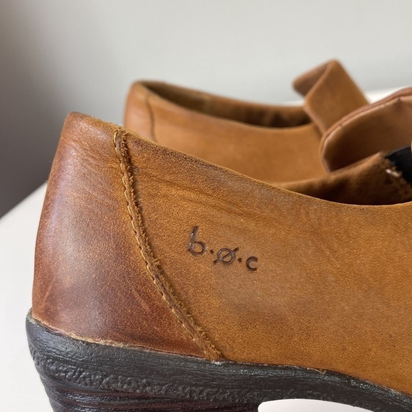 BOC Nubuck Comfort Heeled Leather Distressed Ankle Boot Size 8  Cottagecore - Picture 14 of 16